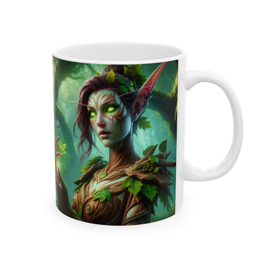 मग | सिरेमिक | सफेद | वन परी | प्रकृति जादू | द्र्याद