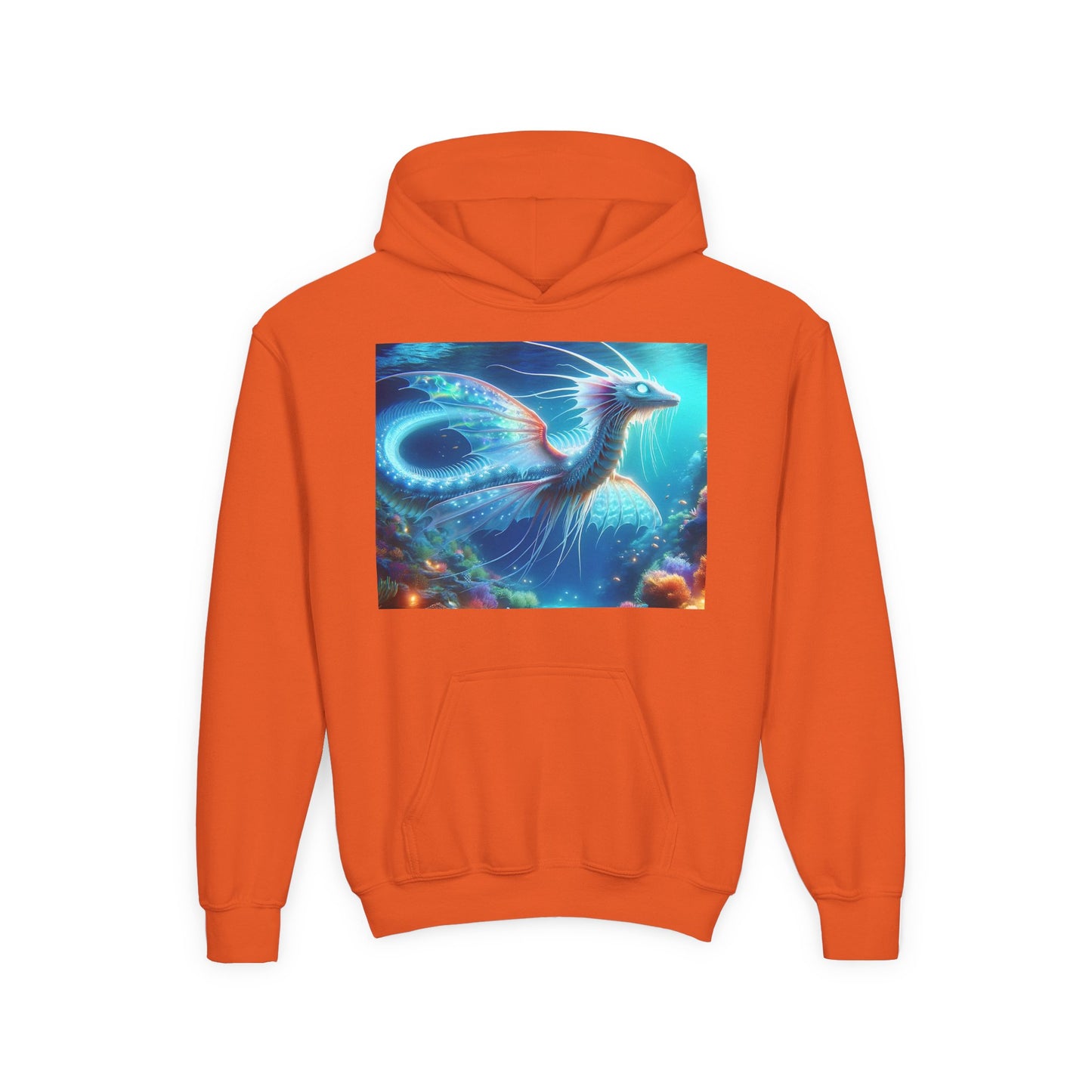 Bluza dresowa | Młodzieżowa | Z kapturem | Gruba mieszanka | Mitologia morska | Ryujin | Smok wodny