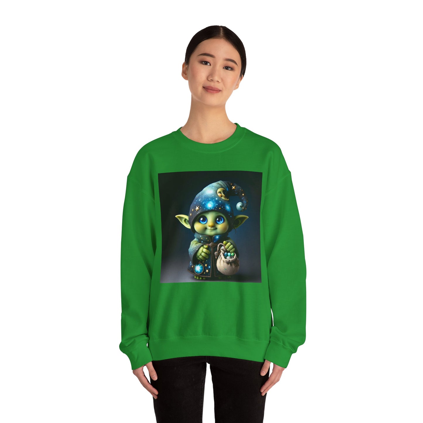 Genser | Unisex | Rund hals | Kraftig blanding | Fantasi | Skogsalv | Trollmann