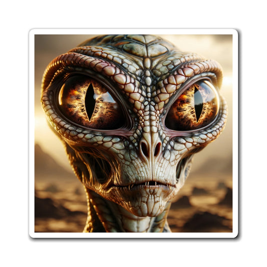 Magnete | Vinile | Alieno Rettiloide | Fantascienza | Extraterrestre