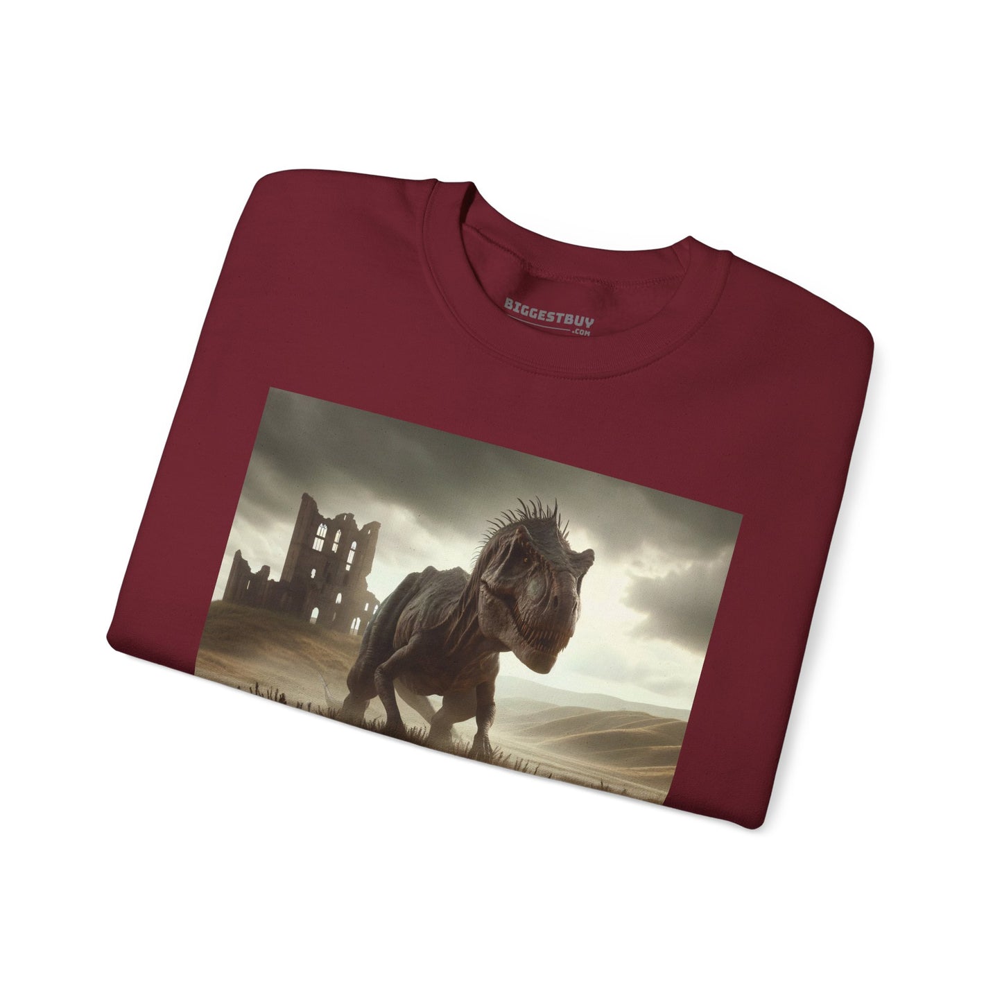 Felpa | Unisex | Girocollo | Misto pesante | Paleofinzione | Dinosauri Preistorici | T-Rex
