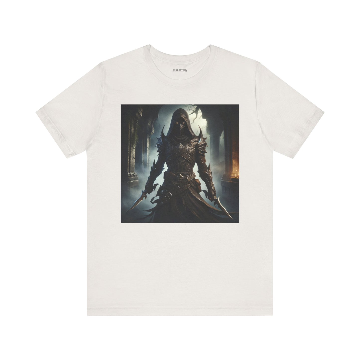 เสื้อยืด | ยูนิเซ็กส์ | เสื้อยืดเจอร์ซีย์ | แขนสั้น | จอมนักฆ่าเงามืด | นักล่าวิญญาณ