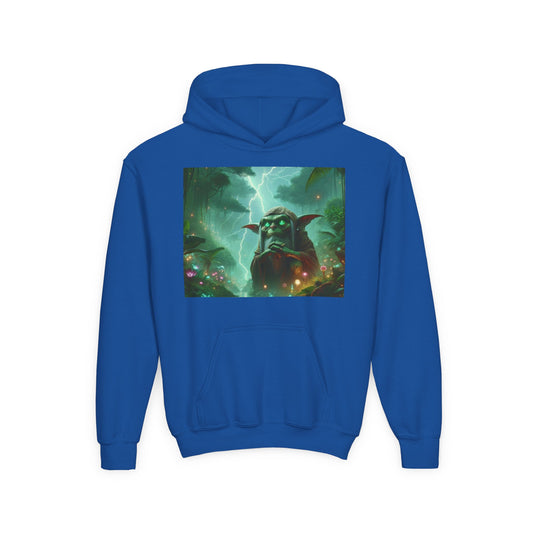 Felpa | Ragazzi | Con cappuccio | Misto pesante | Fantasy Folcloristico | Sciamano Goblin