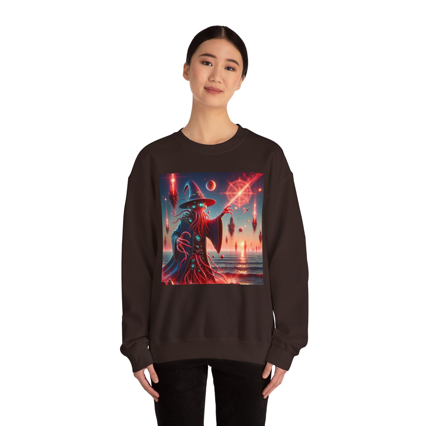 Genser | Unisex | Rund hals | Kraftig blanding | Kosmisk Skrekk | Illithid Trollmann