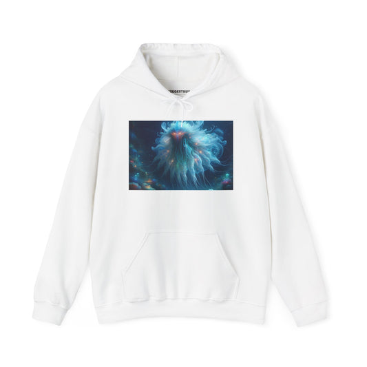 Kapüşonlu Sweatshirt | Unisex | Kapüşonlu Sweatshirt | Kalın Karışım | Kozmik Deniz Fantezisi | Medusa