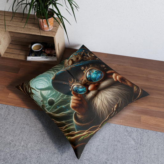 Poduszka | Poduszka podłogowa | Pikowana | Kwadratowy | Nordycka fantazja | Krasnoludzki mag