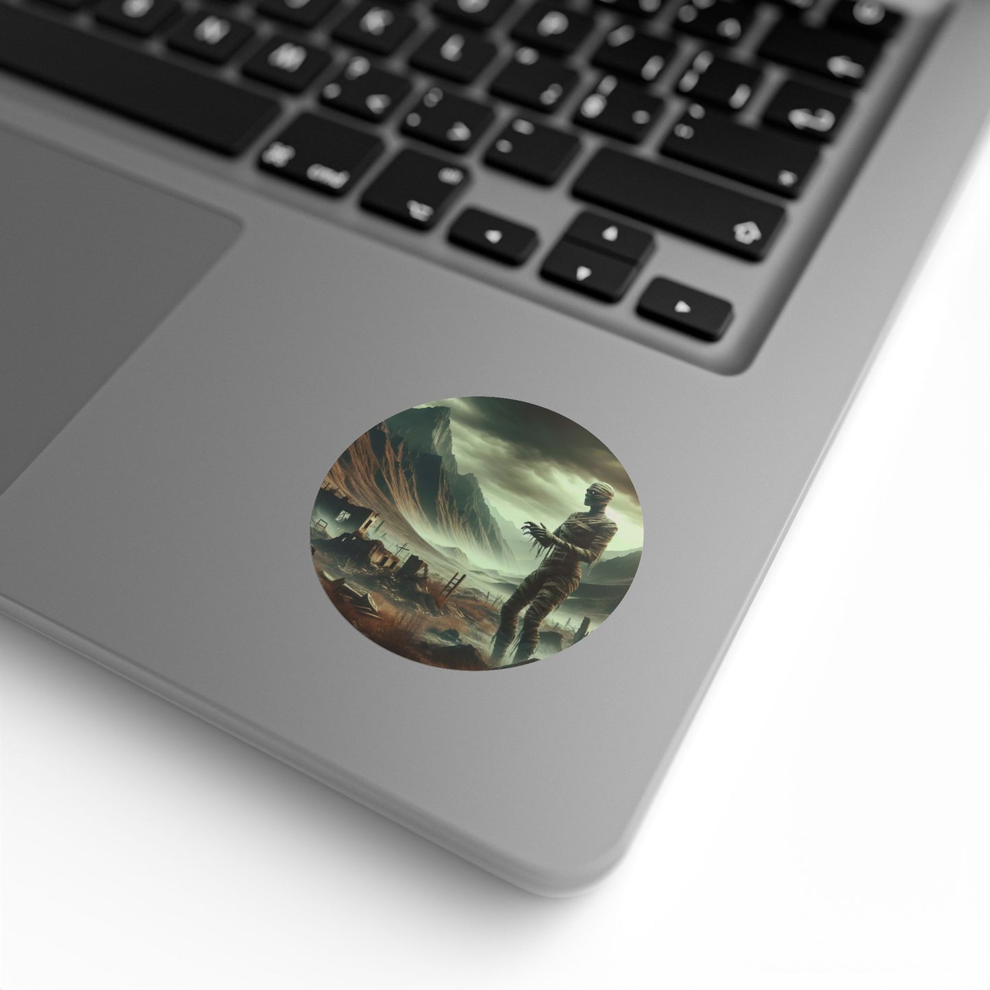 Rolka etykiet samoprzylepnych | Okrągły | Egipska Groza | Mumia Pustyni