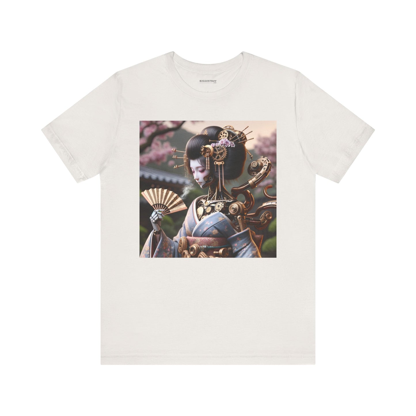 Tシャツ | ユニセックス | ジャージーTシャツ | 半袖 | スチームパンク | サイバーギーシャ | ロボット芸者