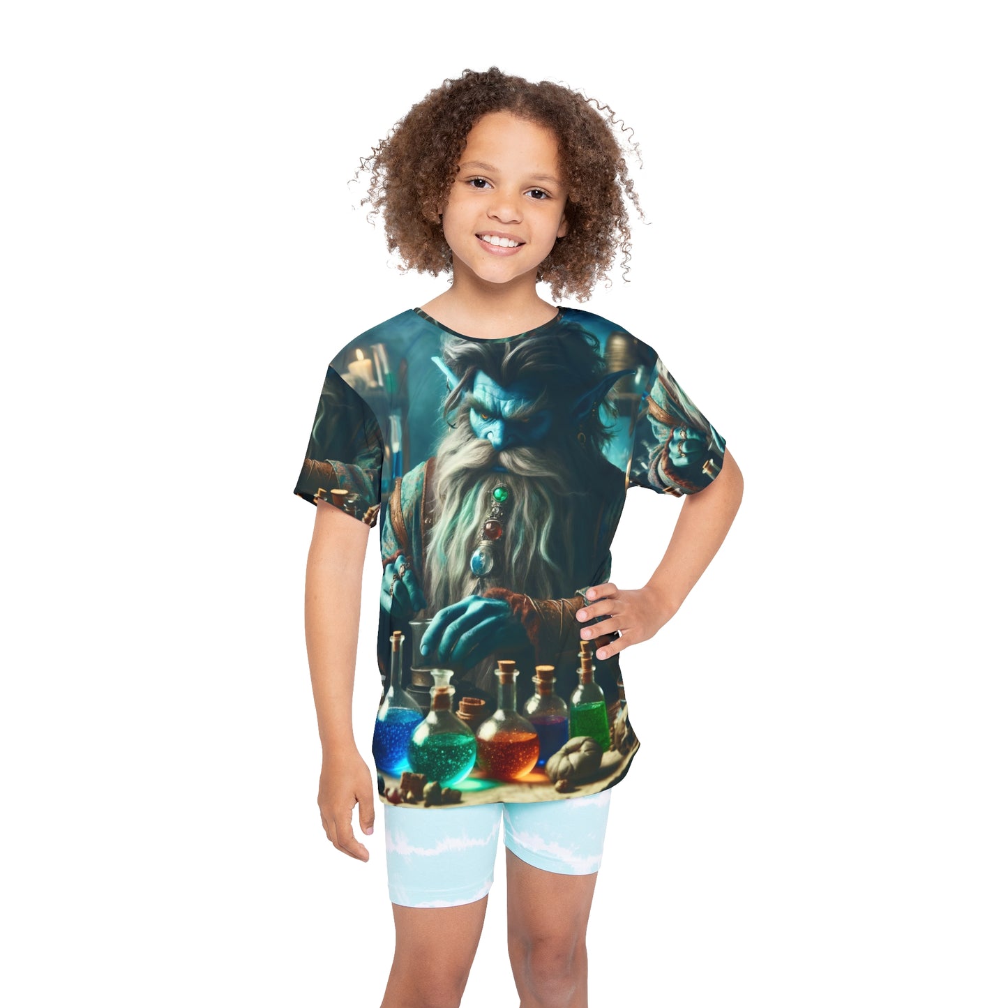 Maglia sportiva | Bambini | Alchimia Mistica | Djinn Blu