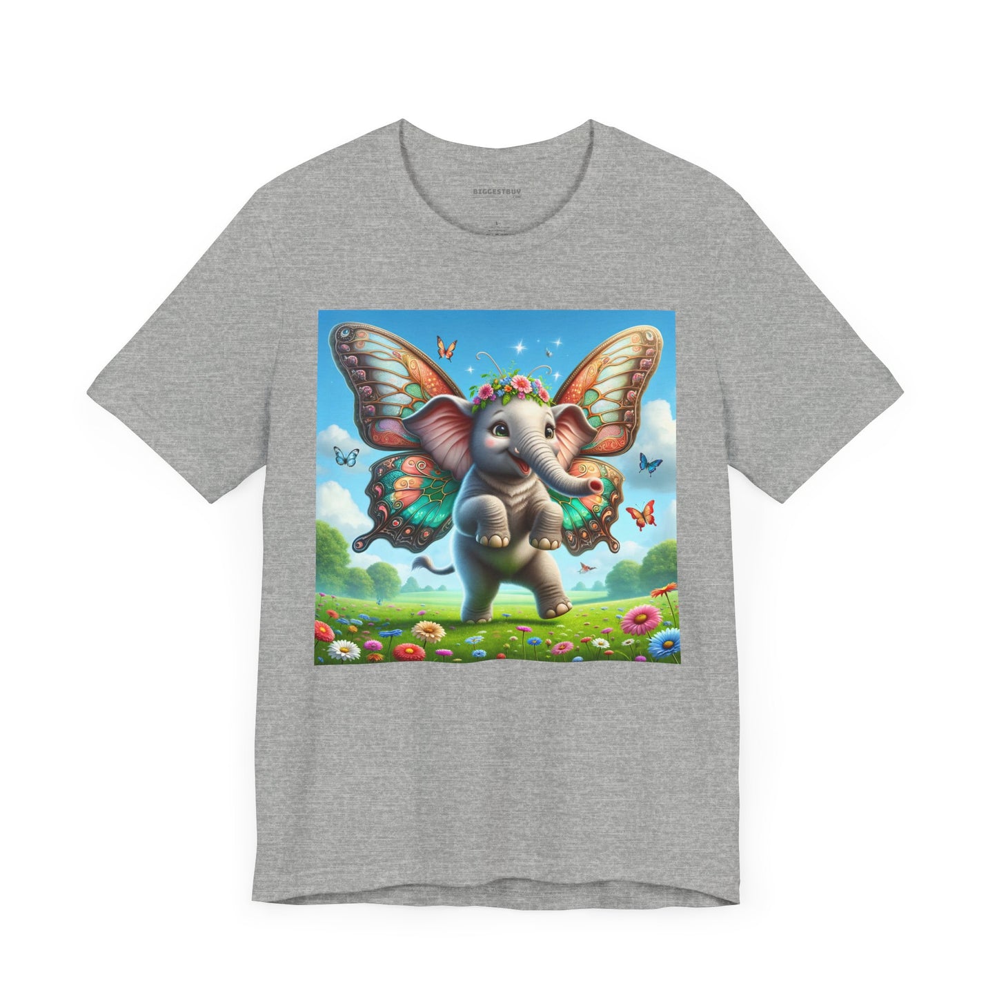 T-shirt | Unisex | Maglietta in jersey | Manica corta | Mitologia Fantastica | Airavata | Elefantino