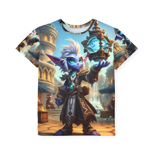 Camiseta deportiva | Niños | Fantasía Arcana | Gnomo Cronómago | Mágico