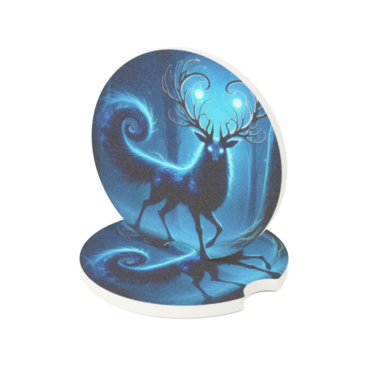 قاعدة أكواب | قاعدة أكواب للسيارة | حجر الصابون | الغزال الأسطوري | أزرق روح