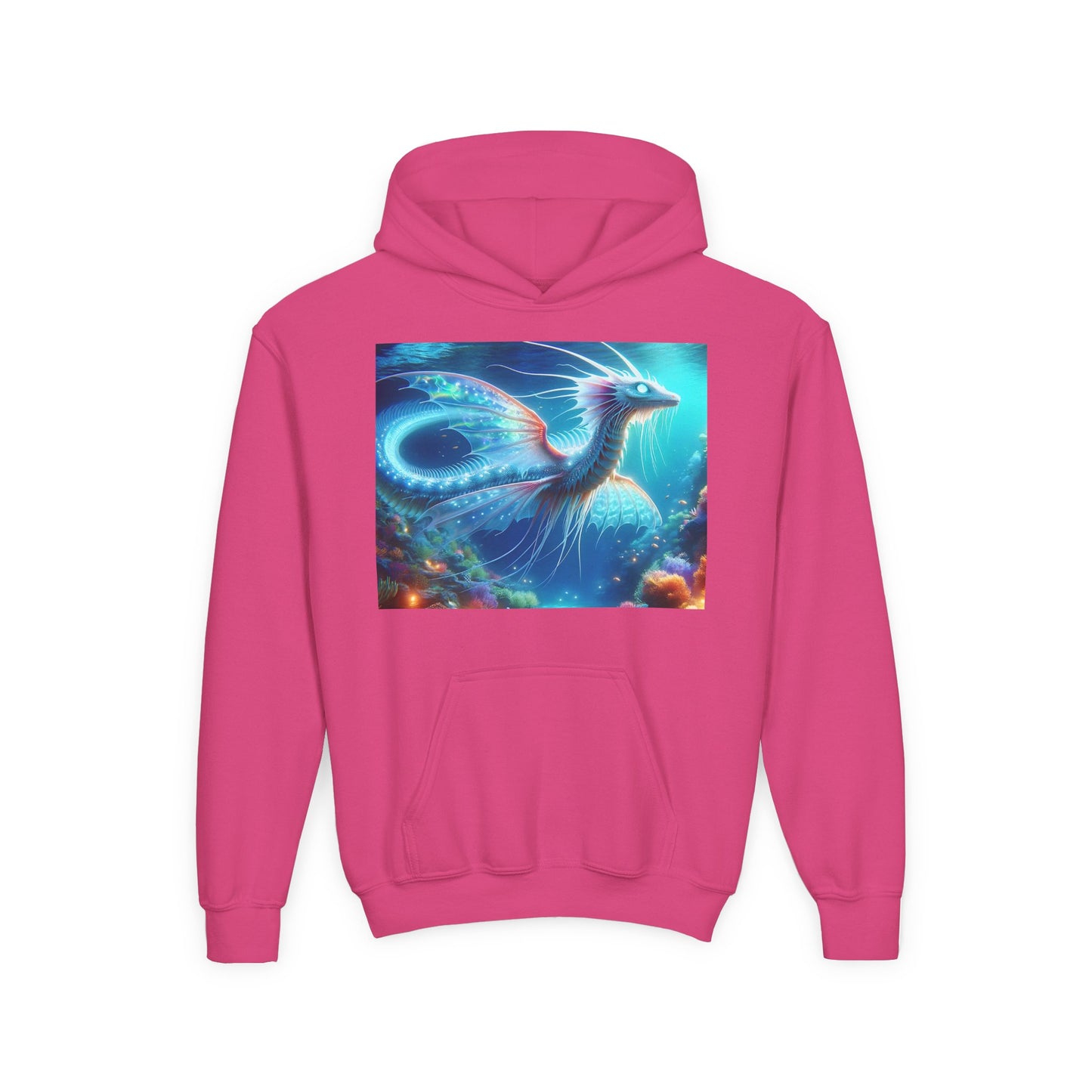 Bluza dresowa | Młodzieżowa | Z kapturem | Gruba mieszanka | Mitologia morska | Ryujin | Smok wodny