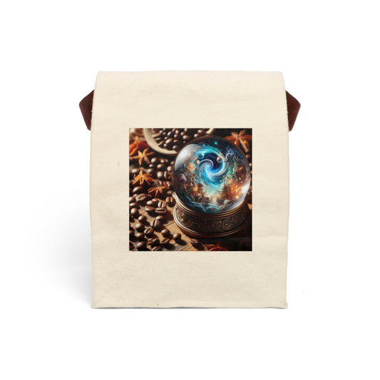 Lunchtas | Canvas | Met riem | Kosmisch Realisme | Sneeuwbol