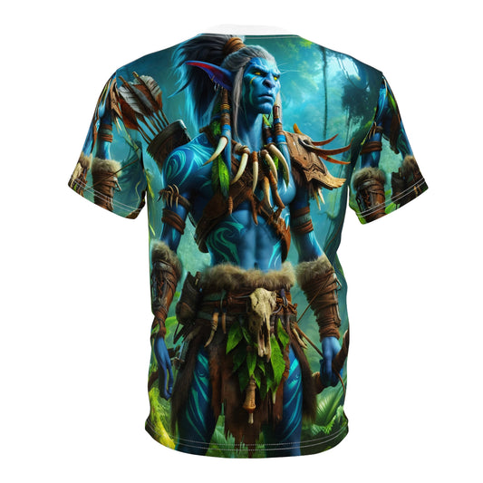 T-Shirt | All Over Print | Unisex Tee | Tribal Fantasy | Wood Elf Warrior