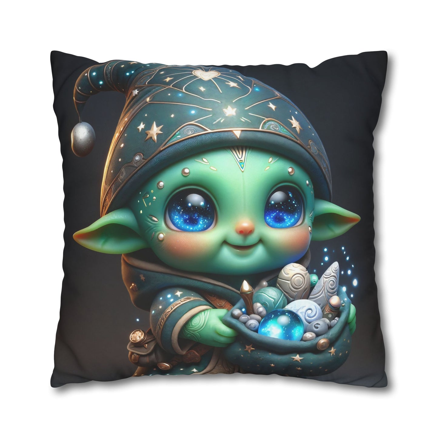 Poszewka na poduszkę | Kwadratowy | Płótno poliestrowe | Fantazja Kosmiczna | Goblin Magiczny