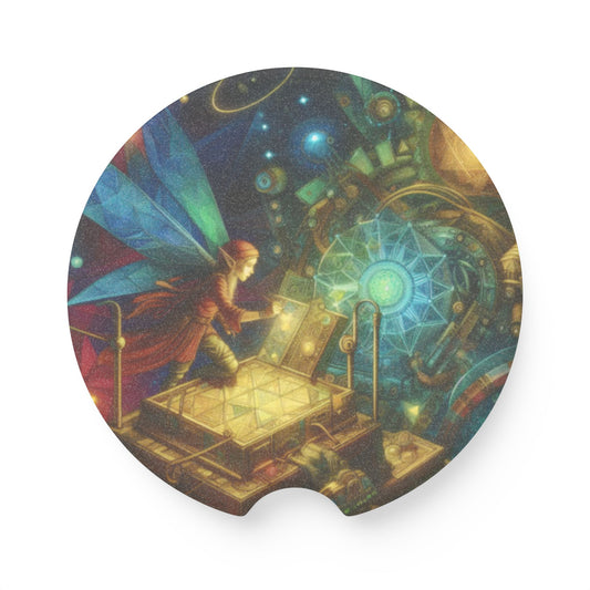 Apoia-copos | Apoia-copos para carro | Pedra-sabão | Magia Élfica | Realismo Místico | Sylph