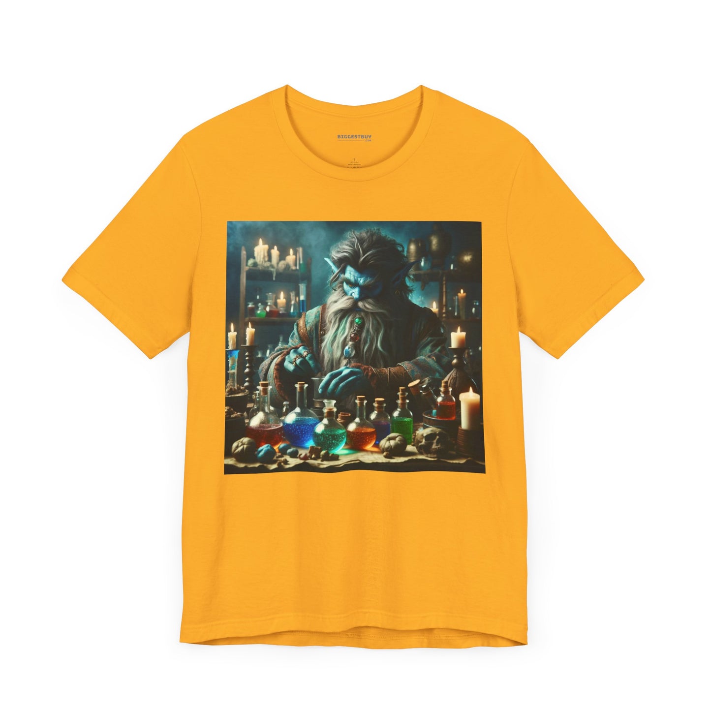 T-shirt | Unisex | Maglietta in jersey | Manica corta | Alchimia Mistica | Djinn Blu