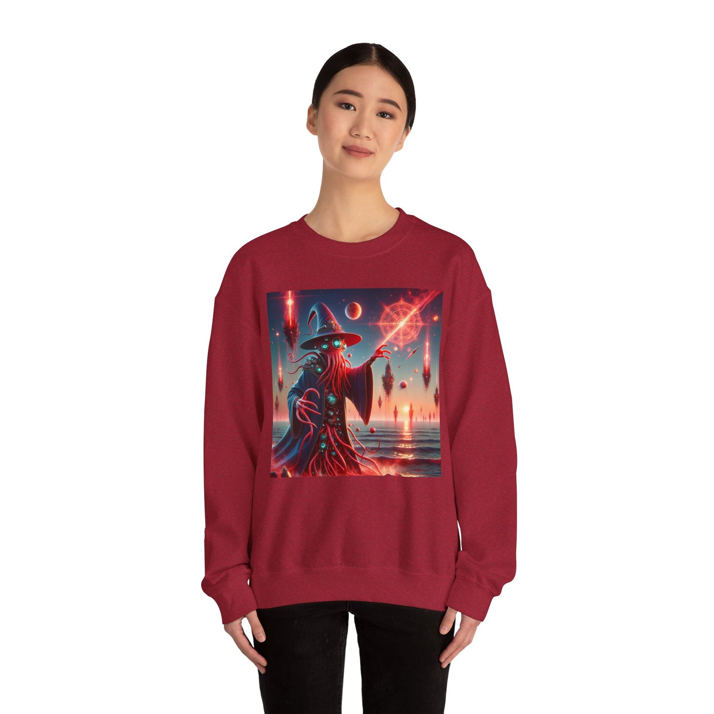 Genser | Unisex | Rund hals | Kraftig blanding | Kosmisk Skrekk | Illithid Trollmann