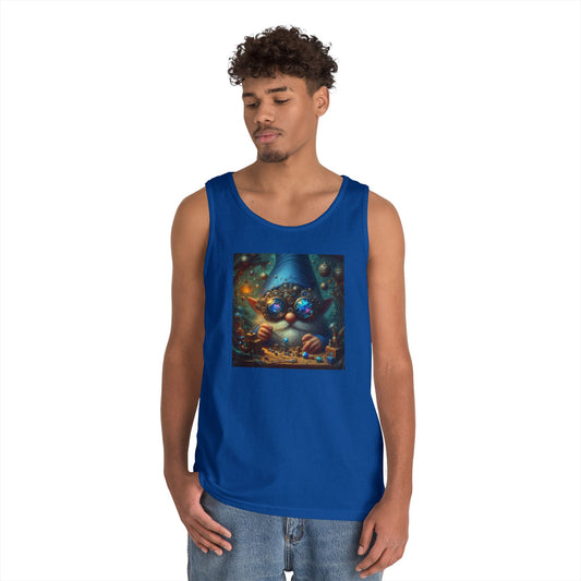 Tanktop | Unisex | Zwaar katoen | Folkloristische Fantasie | Tomte Alchemist