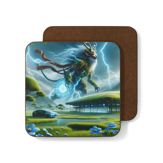 Coaster | Dense Fiberboard | Techno-Fantasy | Electric Kirin
