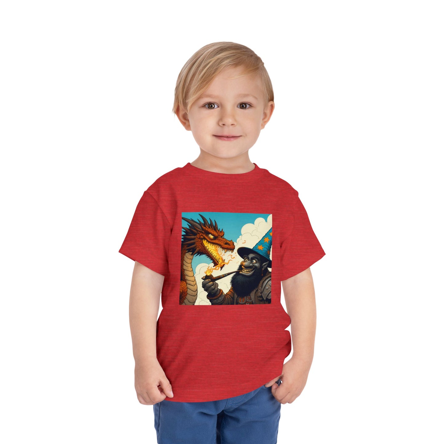 T-Shirt | Toddler Tee | Short Sleeve | High Fantasy | Dragon Duel | Goblin
