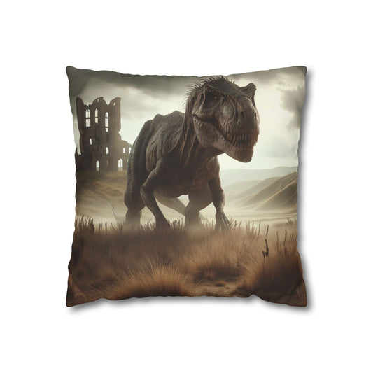 تکیہ پوش | مربع | پالئیےسٹر کینوس | ما قبل تاریخی فینٹسی | ٹی-ریکس