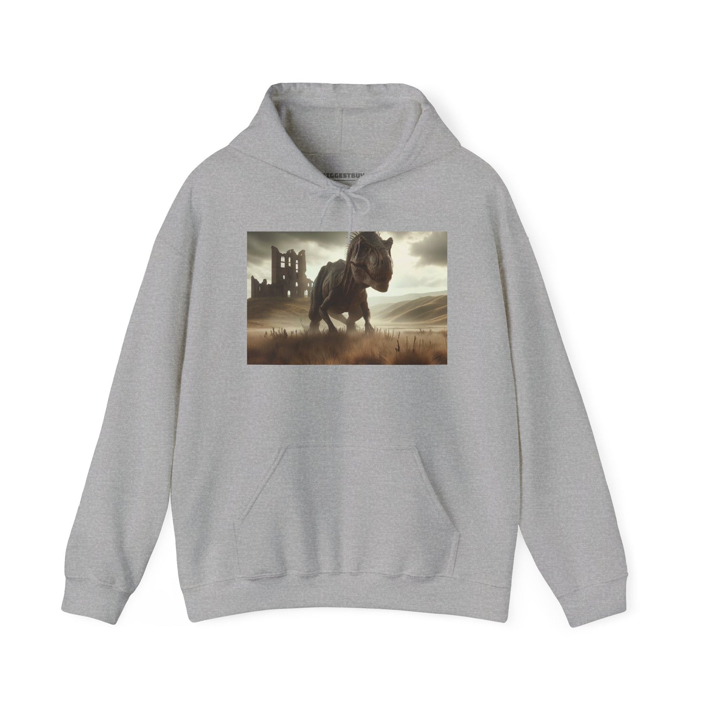 Felpa con cappuccio | Unisex | Felpa con cappuccio | Misto pesante | Paleofinzione | Dinosauri Preistorici | T-Rex