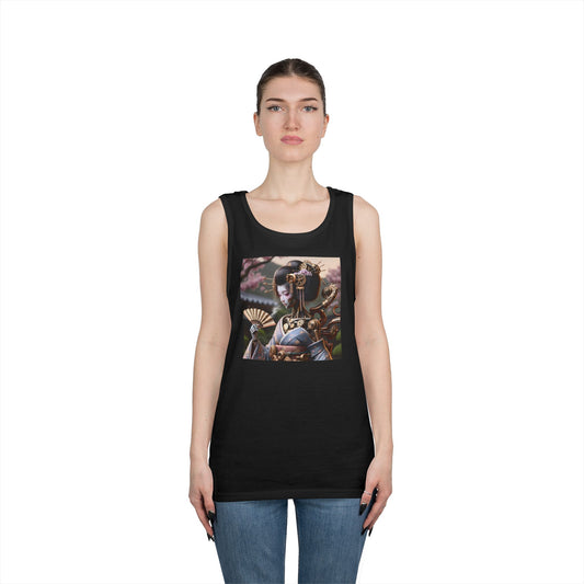 Tanktopp | Unisex | Kraftig bomull | Steampunk | Cyberpunk | Geisha