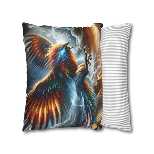 Pillowcase | Square | Polyester canvas | Legendary Phoenix | Skyfire Reborn