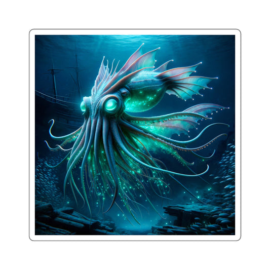 Stiker | Persegi | Horror Kosmik | Leviathan Laut Dalam