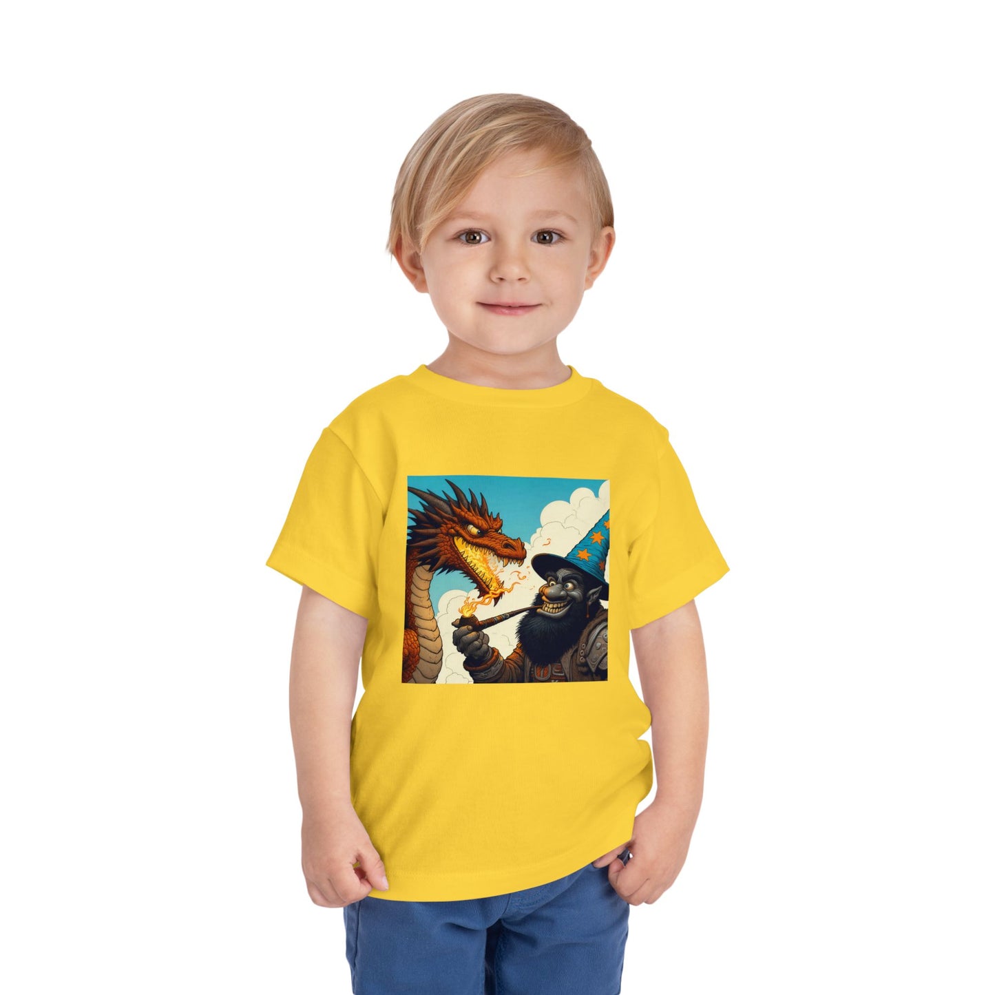 T-Shirt | Toddler Tee | Short Sleeve | High Fantasy | Dragon Duel | Goblin