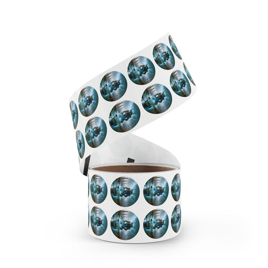 Stickerlabelrol | Rond | Noordse Elektrische Horror | Jötunn