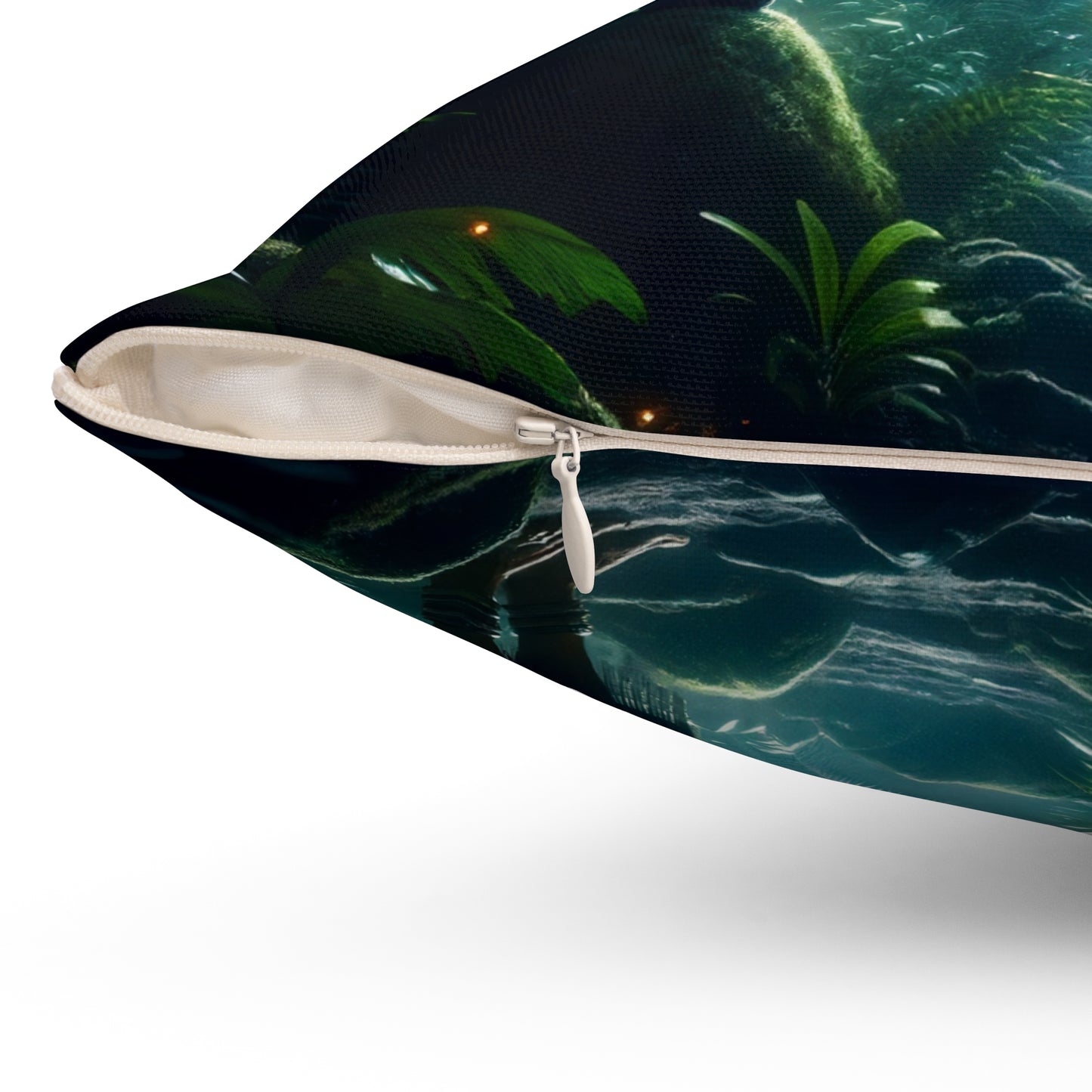 Kudde | Polyester | Fyrkantig | Magisk realism | Djurtalare | Möte