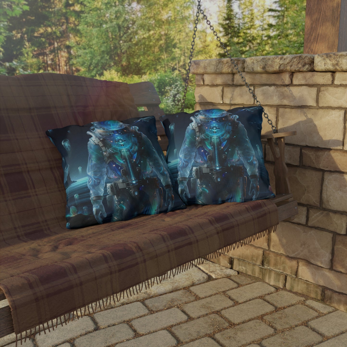 Yastık | Dış Mekan Yastığı | Uzay Biyolüminesans | Astronot