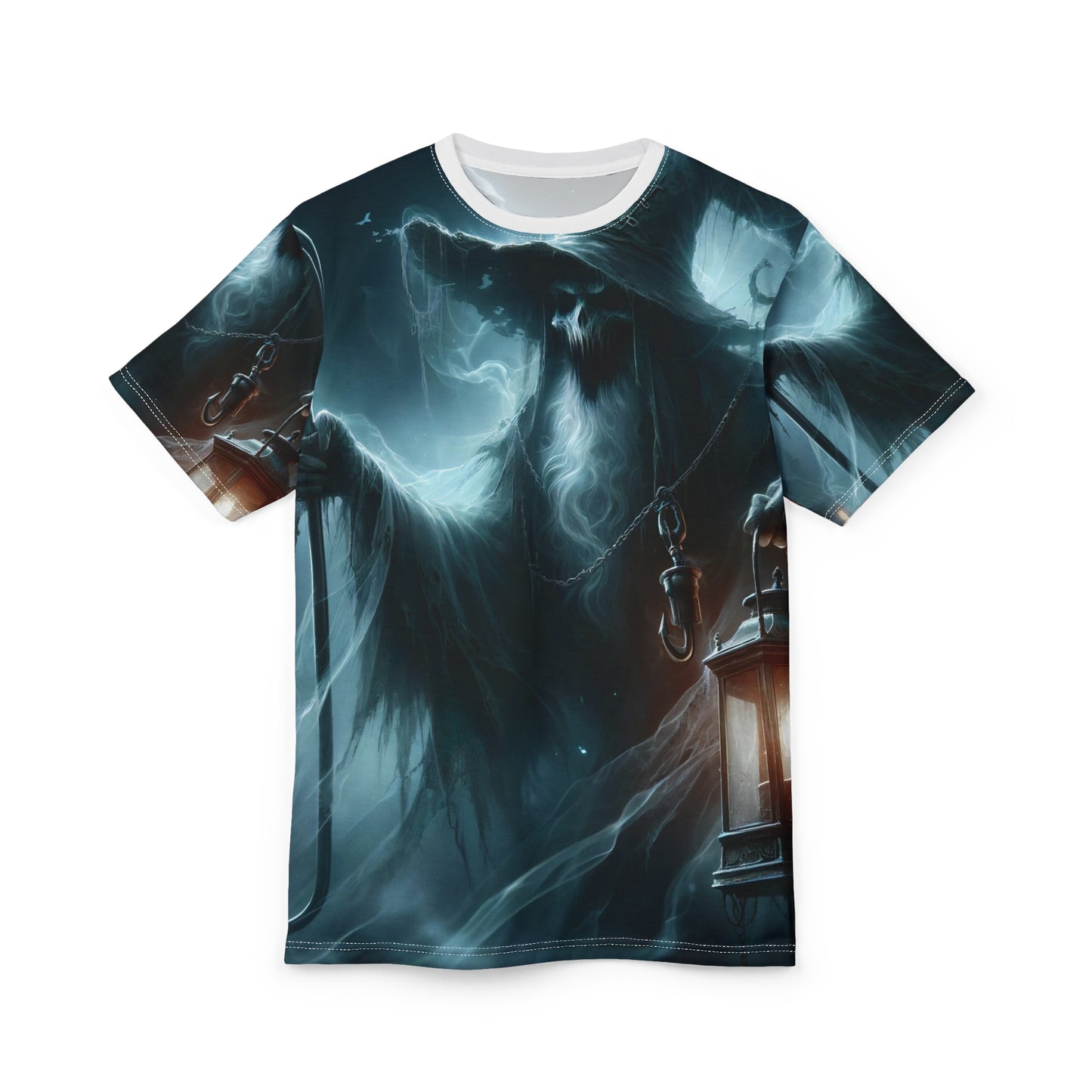 Tシャツ | 全面プリント | ユニセックスTシャツ | ダークファンタジー | 幽霊魔術師 | 霊体