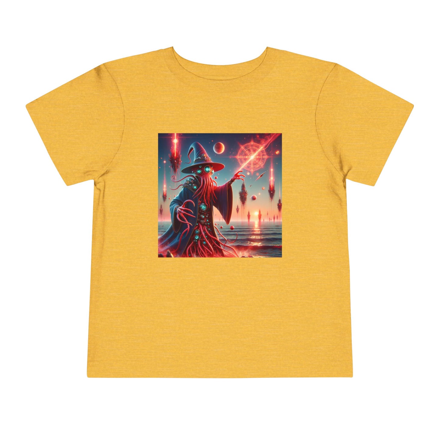 Camiseta | Camiseta para niños pequeños | Manga corta | Horror Cósmico | Mago Lovecraftiano