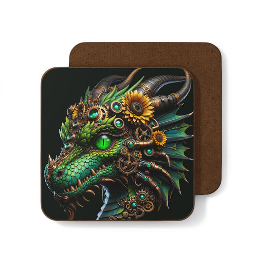 Coaster | Dense Fiberboard | Steampunk Fantasy | Dragon Head