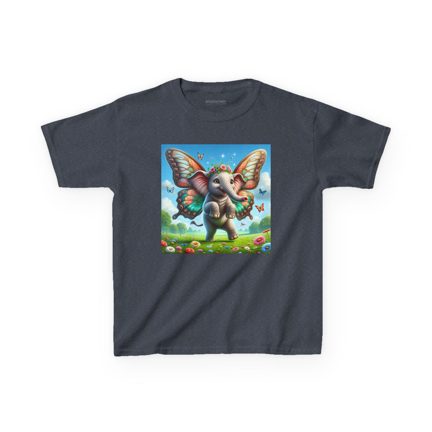 T-Shirt | Koszulka dziecięca | Ciężka bawełna | Baśniowa fauna | Airavata | Słonik