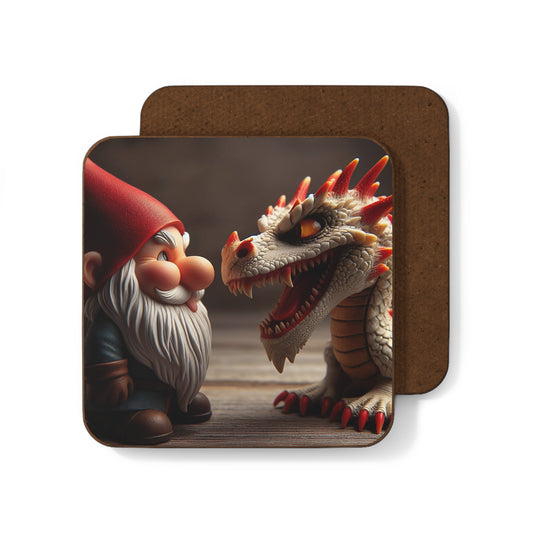 Untersetzer | Dichte Faserplatte | Mythische Folklore | Gnome und Drachen