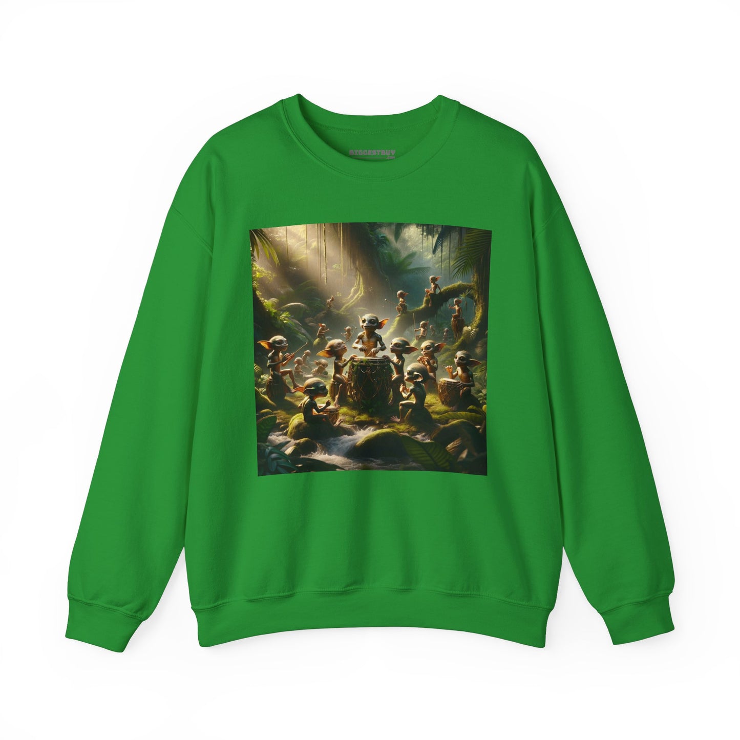 เสื้อสเวตเตอร์ | ยูนิเซ็กส์ | คอกลม | ผ้าผสมเนื้อหนา | แฟนตาซีป่า | วิถีธรรมชาติ | ภูตน้อย