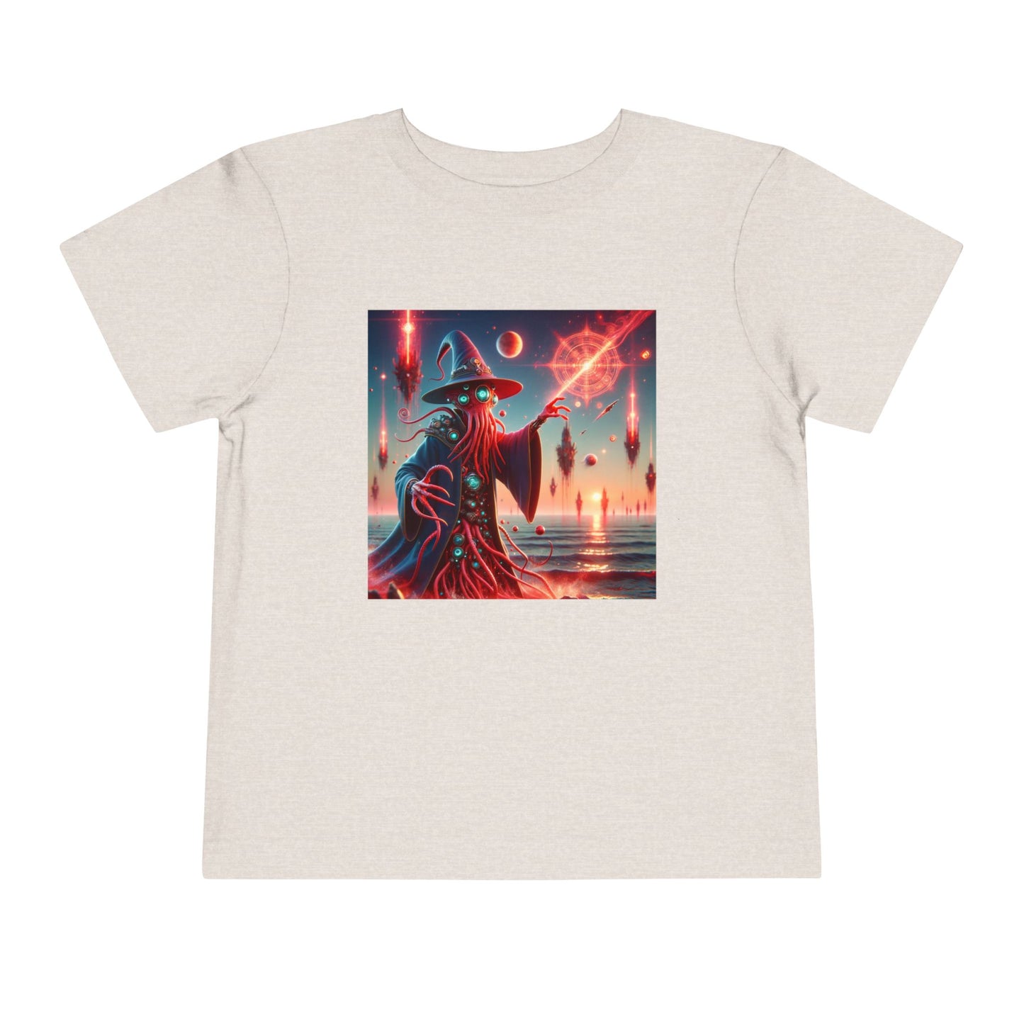 Camiseta | Camiseta para niños pequeños | Manga corta | Horror Cósmico | Mago Lovecraftiano