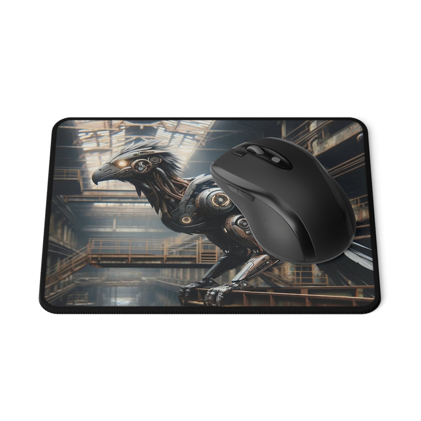 Tappetino per mouse | Steampunk Post-Apocalittico | Corvo Meccanico