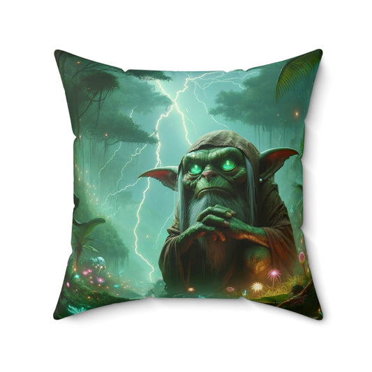 Cuscino | Poliestere | Quadrato | Fantasy Folcloristico | Sciamano Goblin