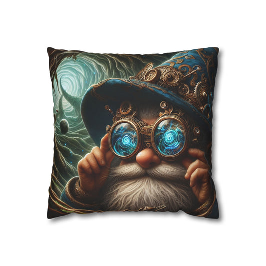 غطاء وسادة | مربع | قماش بوليستر | خيال الفوارتاليم | ساحر القزم