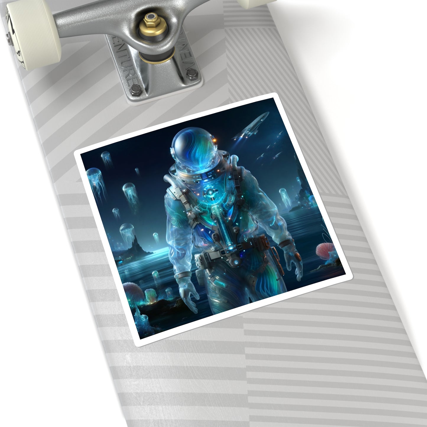 سٹیکر | مربع | خلائی سائنس فکشن | بیرونی دنیا | خلاباز