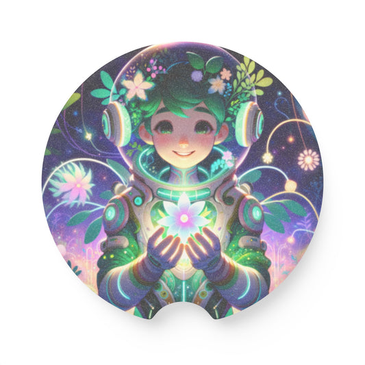 Onderzetter | Auto-onderzetter | Zeepsteen | Technofantasie | Cybernatuur | Groen Wezen