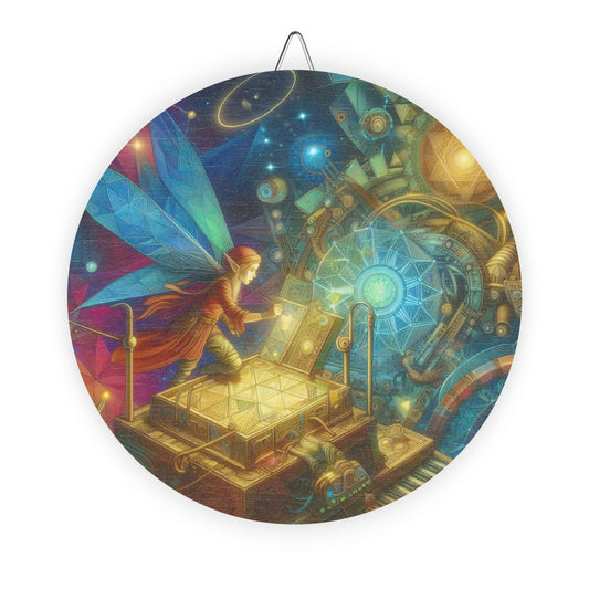 سائن | لکڑی کا | روحانی مجسم | فیری پزل باکس