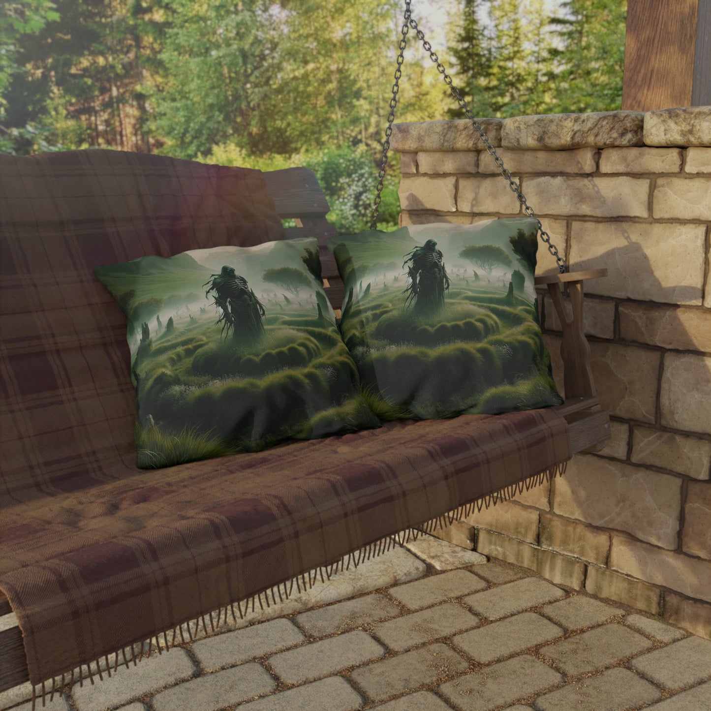 Yastık | Dış Mekan Yastığı | Ölüm Peyzajı | Sisli Mezarlık