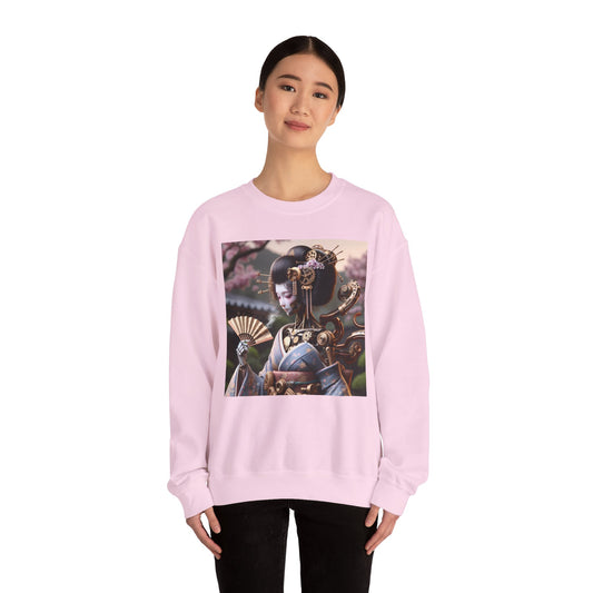 Genser | Unisex | Rund hals | Kraftig blanding | Steampunk | Cyberpunk | Geisha